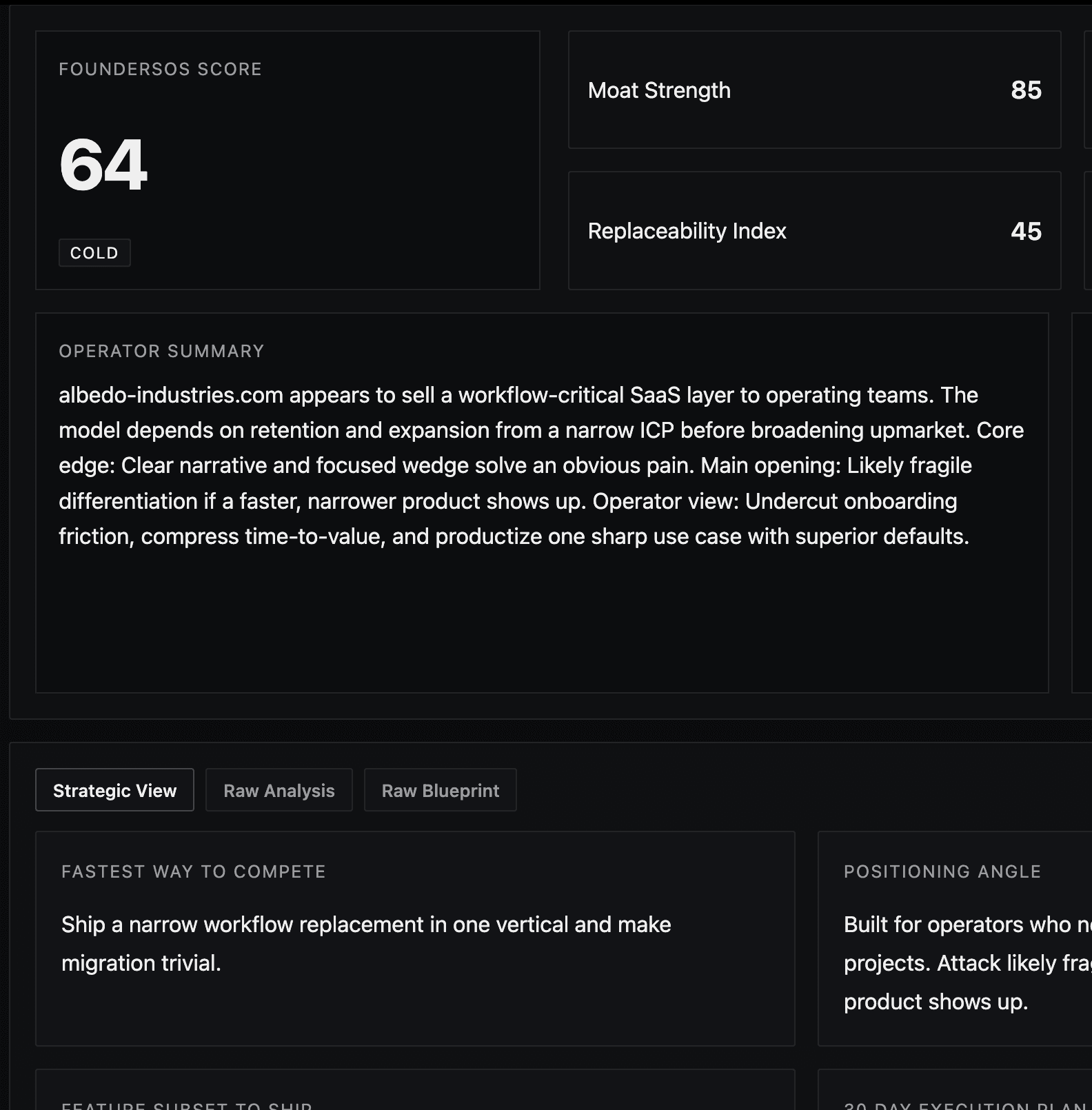 FoundersOS X-Ray report